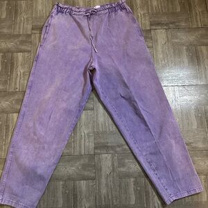 Purple Drawstring Pants